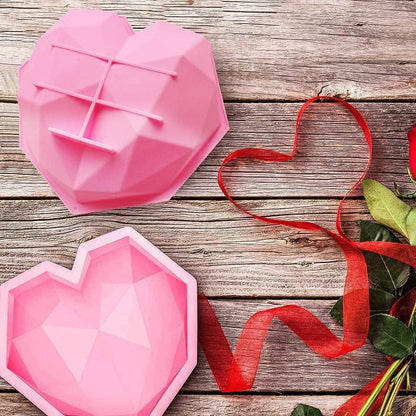 Geometric Heart Mould - Large