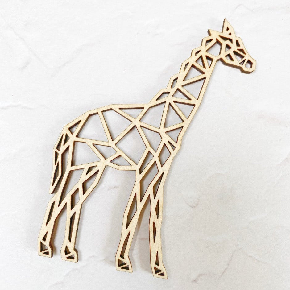 Wooden Giraffe Charm