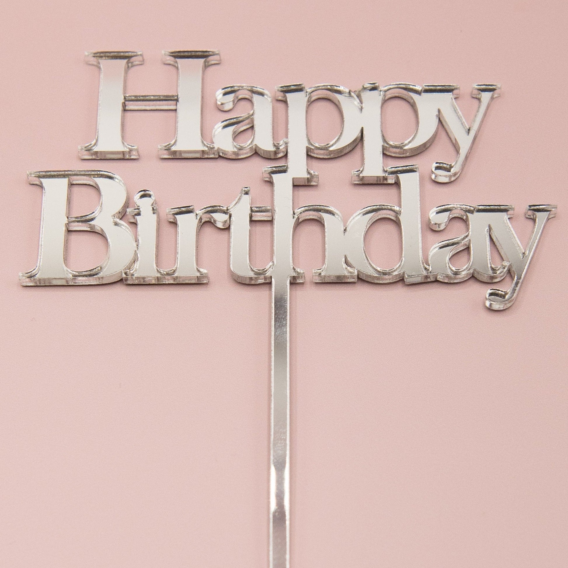 Acrylic Cake Topper - Happy Birthday