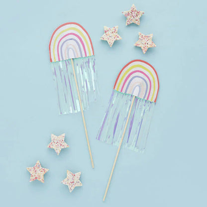 Hootyballoo Rainbow wands with tassels