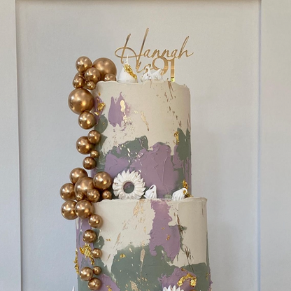 Personalised Name and Age Topper