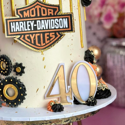 Double Layer Age Cake Charm