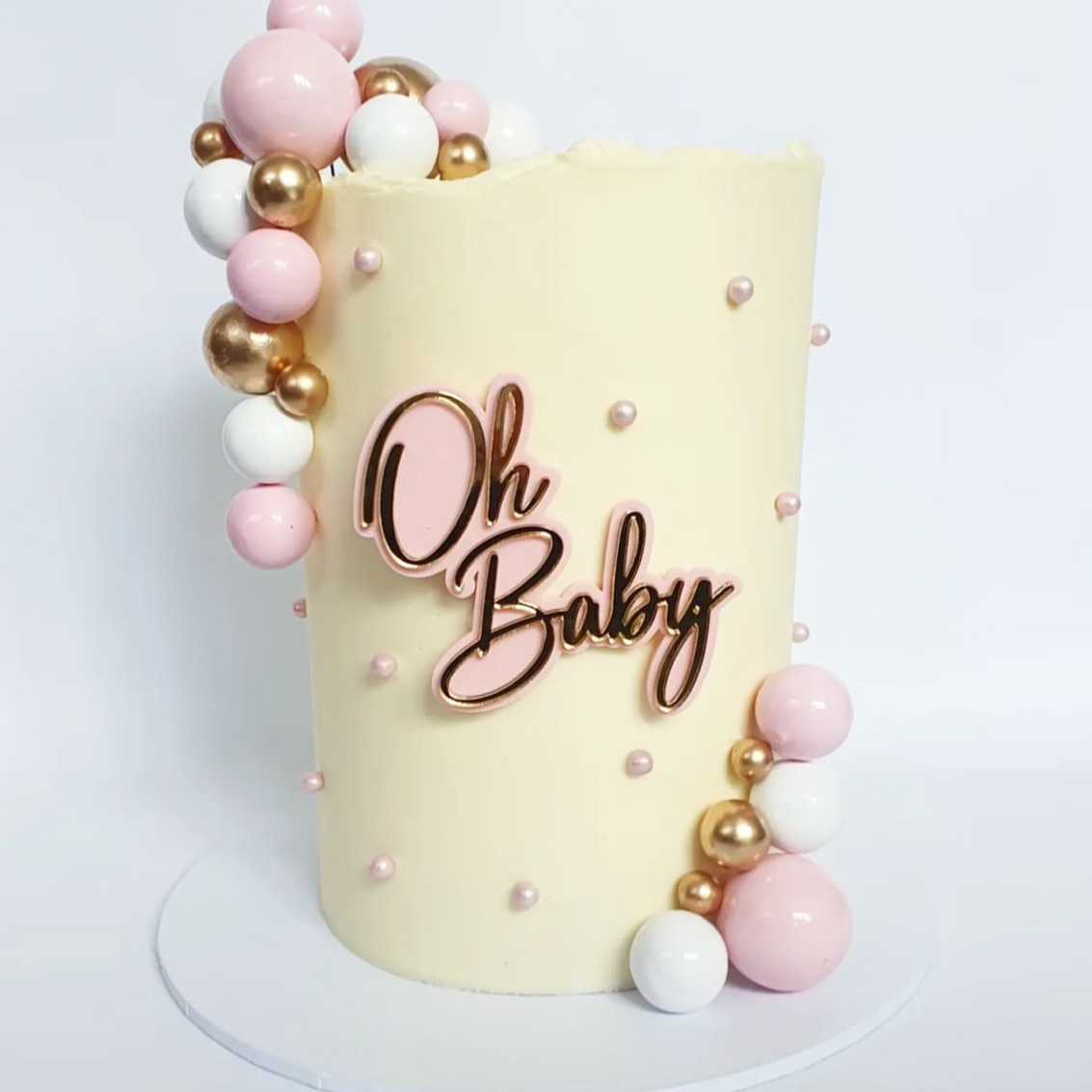 'Oh Baby' Double Layered Cake Charm