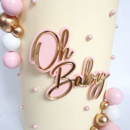 'Oh Baby' Double Layered Cake Charm