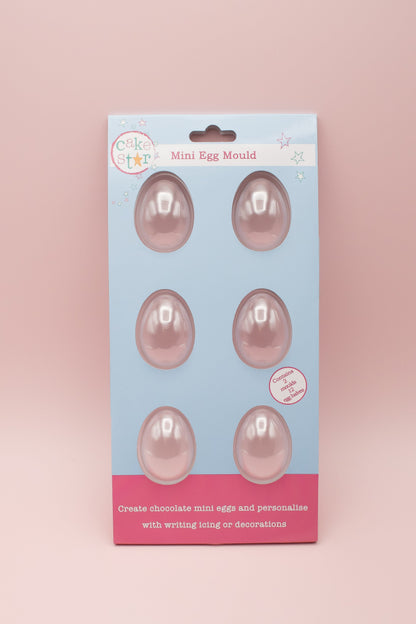 6 Mini Chocolate Egg Moulds - Smooth
