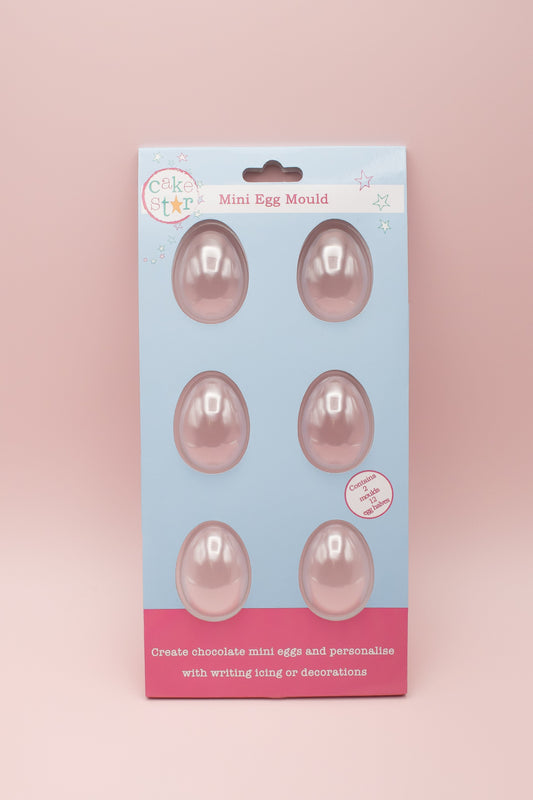 6 Mini Chocolate Egg Moulds - Smooth