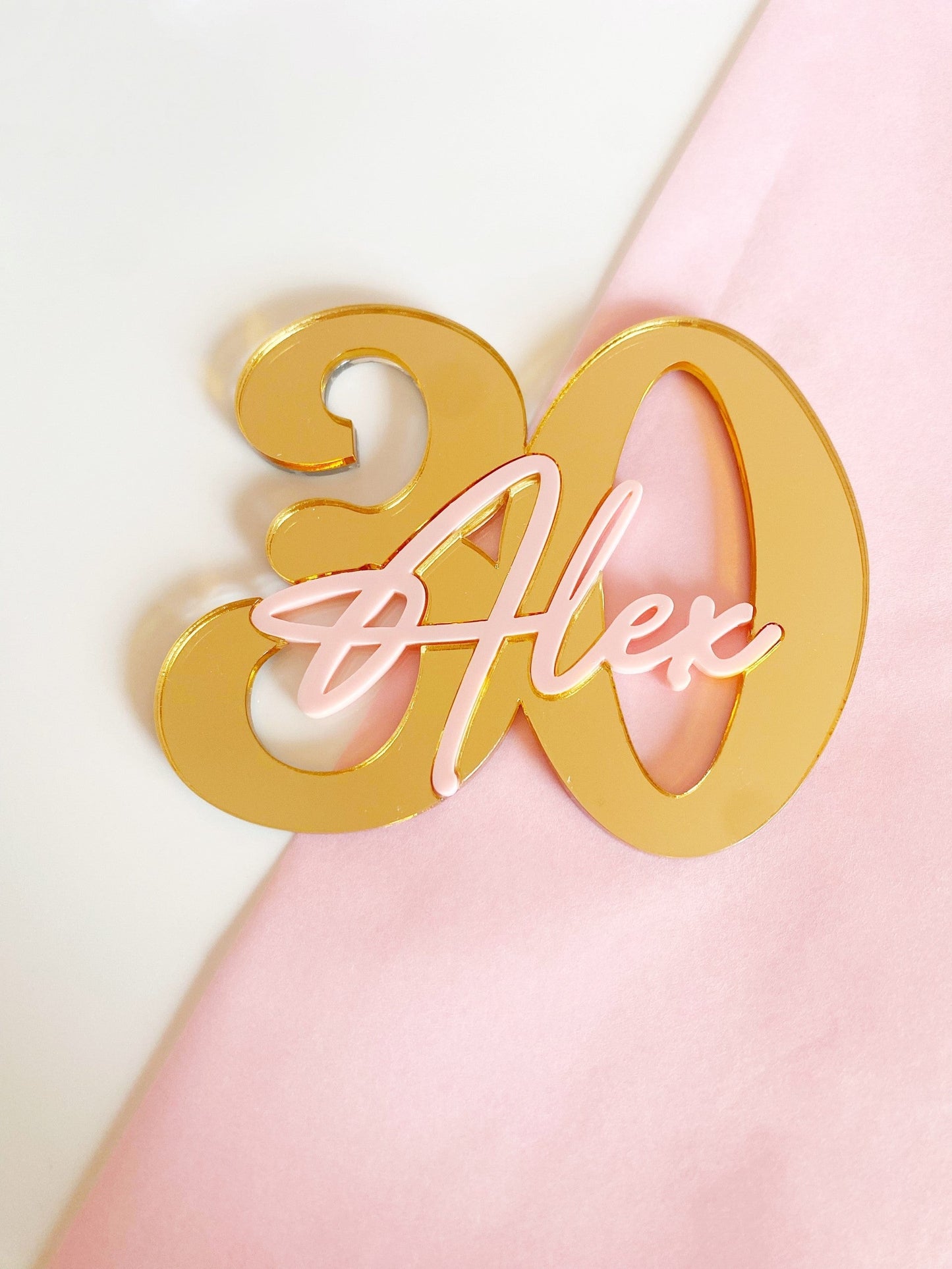 Personalised Name & Age Cake Charm