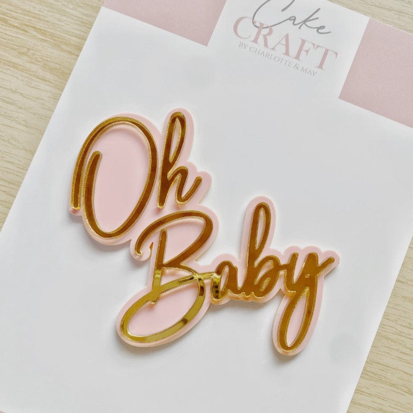 'Oh Baby' Double Layered Cake Charm