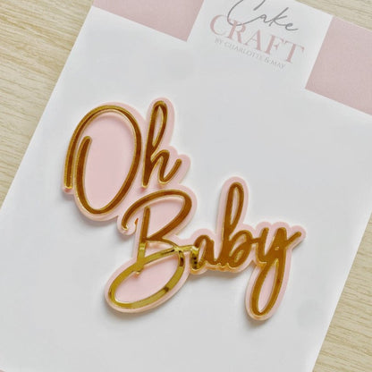 'Oh Baby' Double Layered Cake Charm