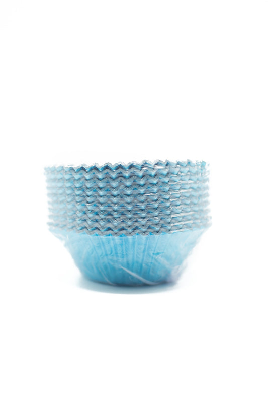 Cornish Cakeboard Blue Foil Muffin Cases - Pack of 100