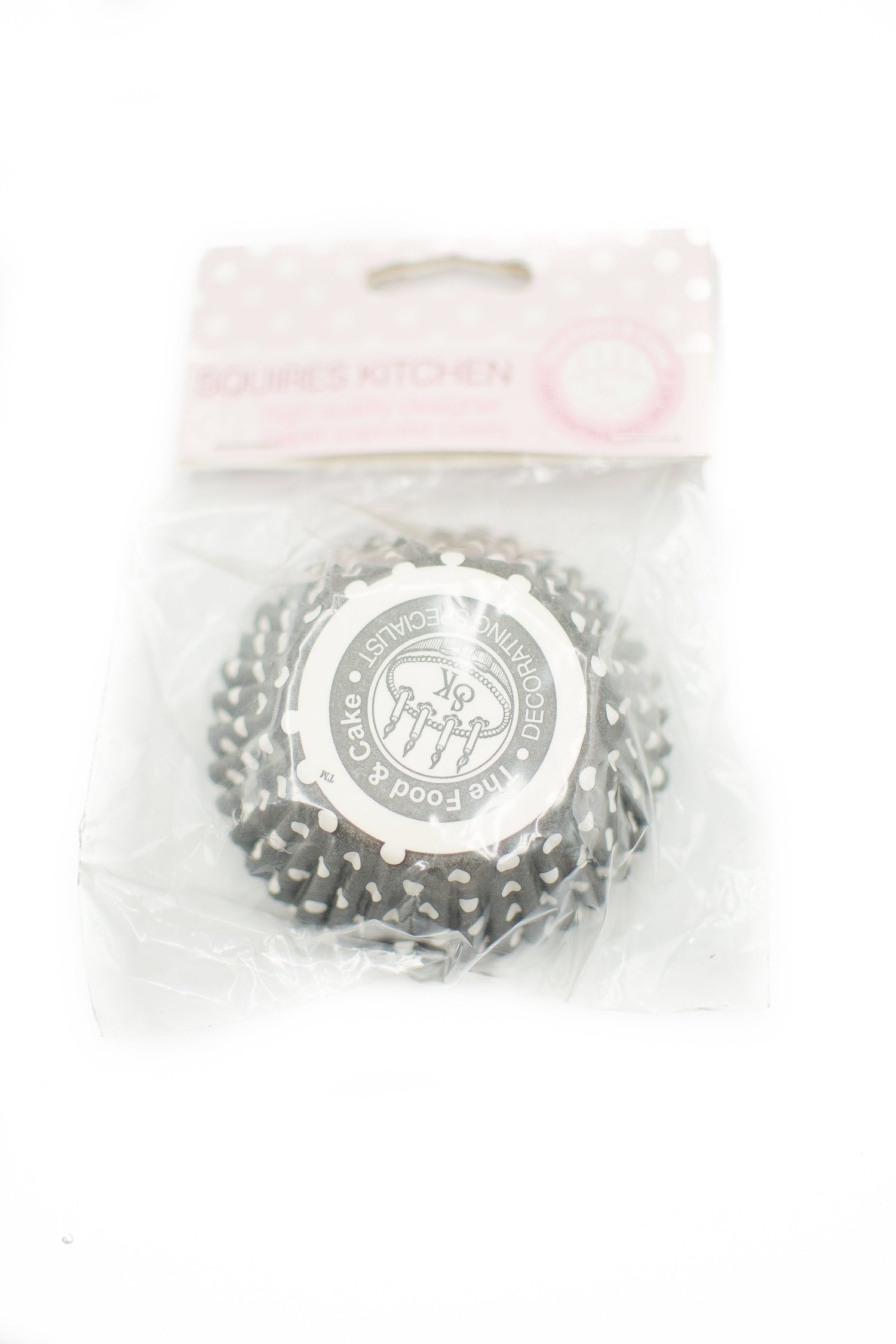Squires Kitchen  Cupcake Cases Grey Dotty Pack of 36
