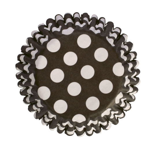 Culpitt Black Spot Printed Baking Cases - 54 Piece