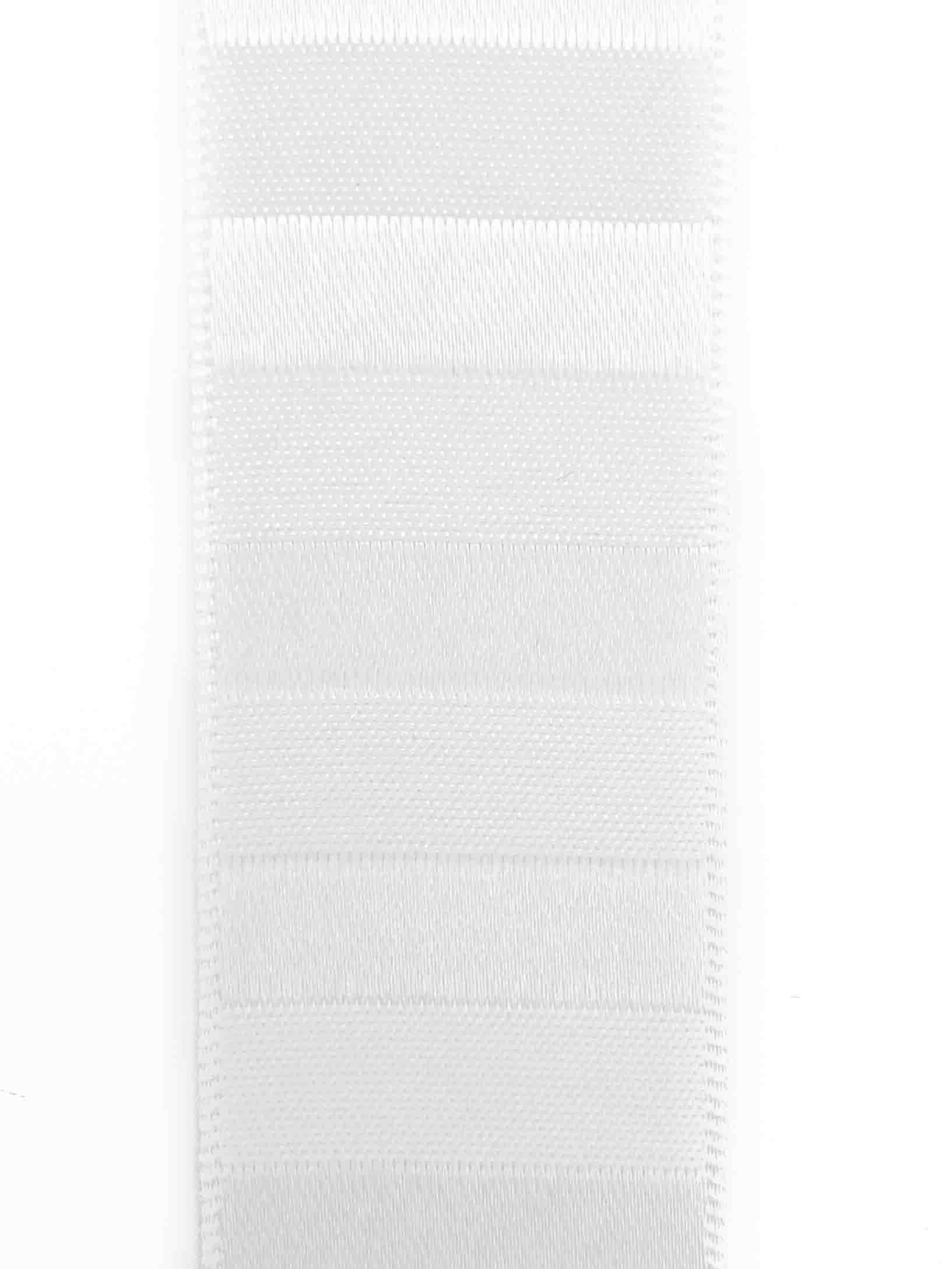 White Striped Satin Ribbon - 15mm