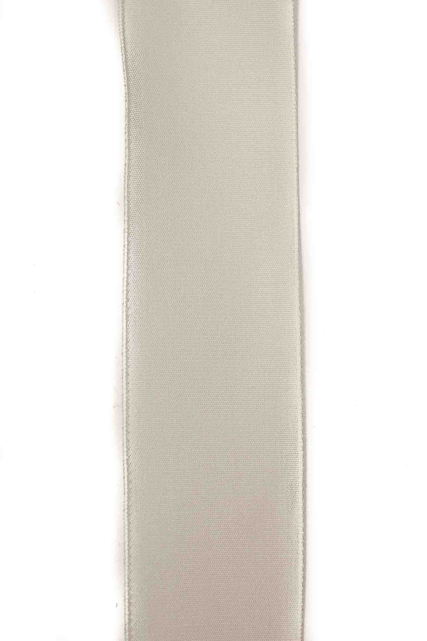 Wired Edge Ivory Ribbon - 38mm