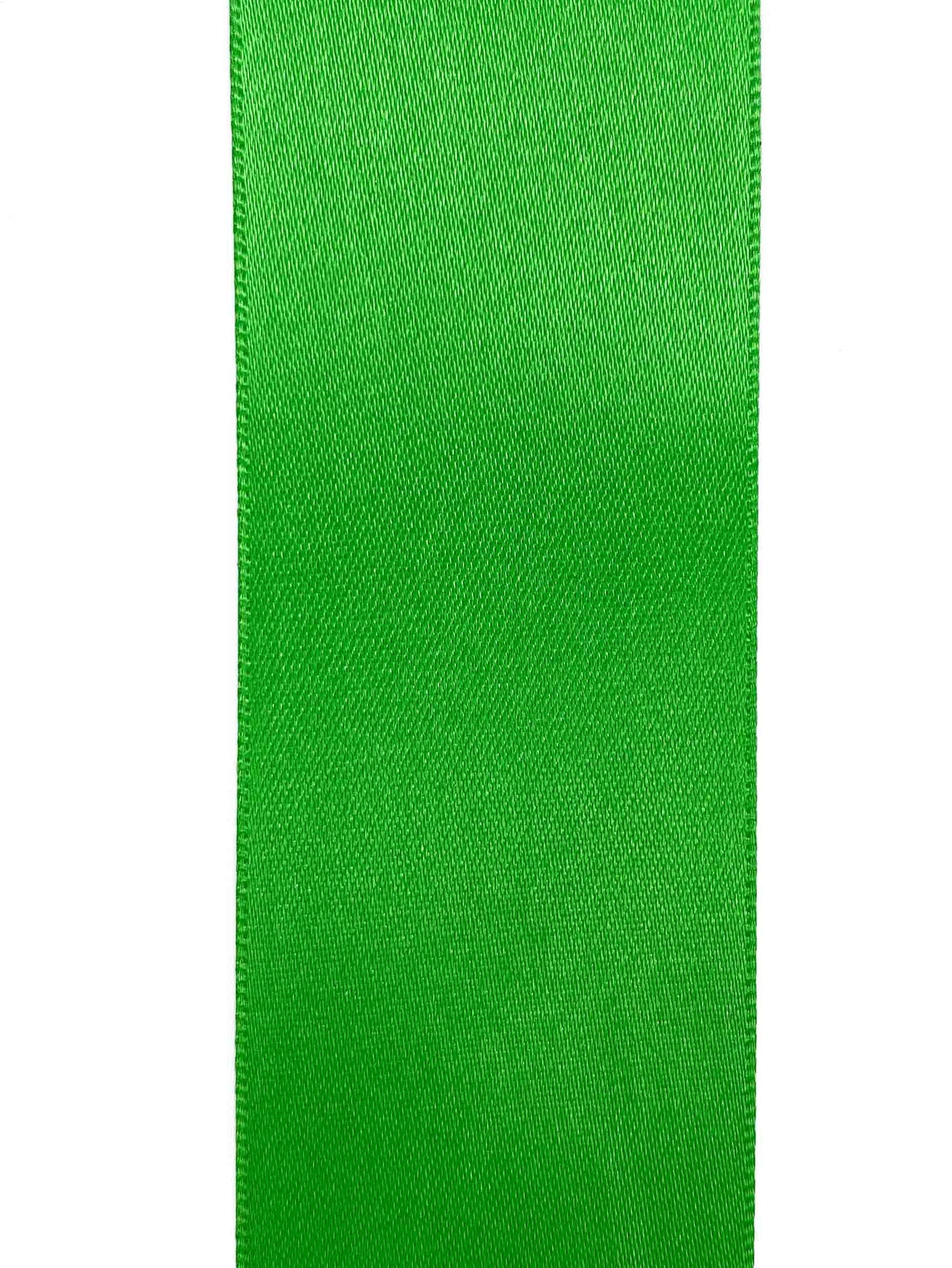 Emerald Double Sided Satin - 15 mm