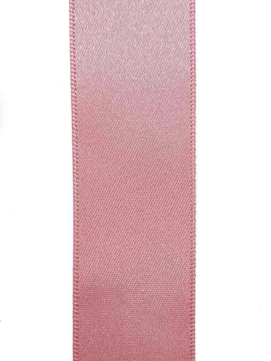 Dusky Pink Double Sided Satin - 25mm