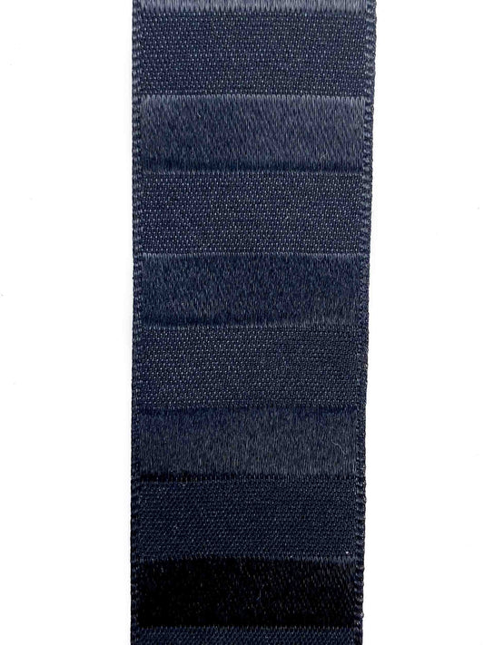 Black Satin Stripe - 25mm