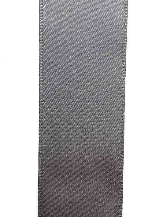 Smoked Grey Double Sided Satin Ribbon - 25mm
