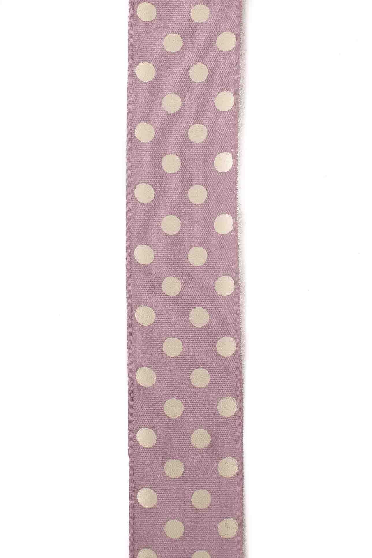 Lilac Polka Dot - 25mm