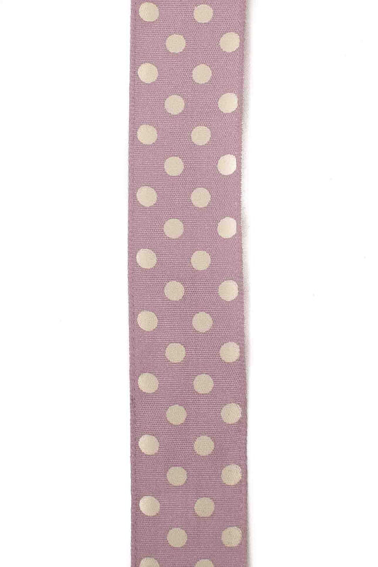 Lilac Polka Dot - 25mm