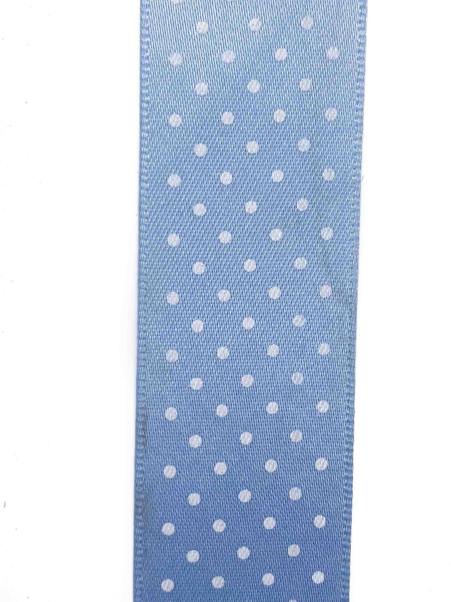 Cornflower Micro Dot Ribbon - 25mm