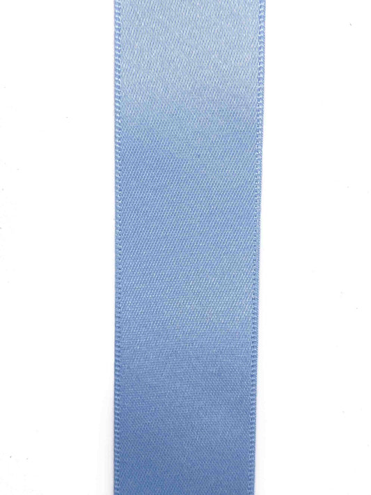 Cornflower Double Sided Satin Ribbon - 25mm