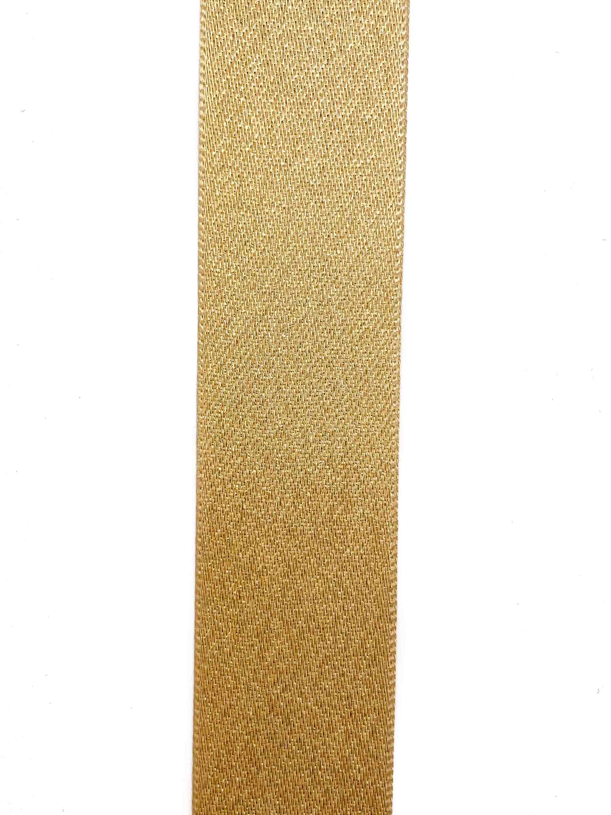 Honey Gold Glitter Satin - 25mm