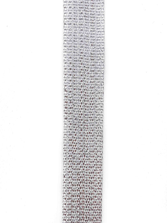 Silver Textured Ribbon - 15mm