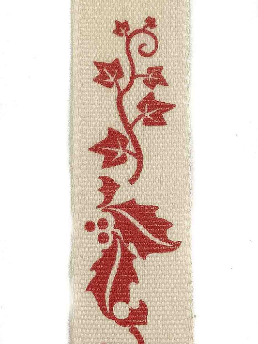 Holly and Ivy Red Ribbon - 15mm