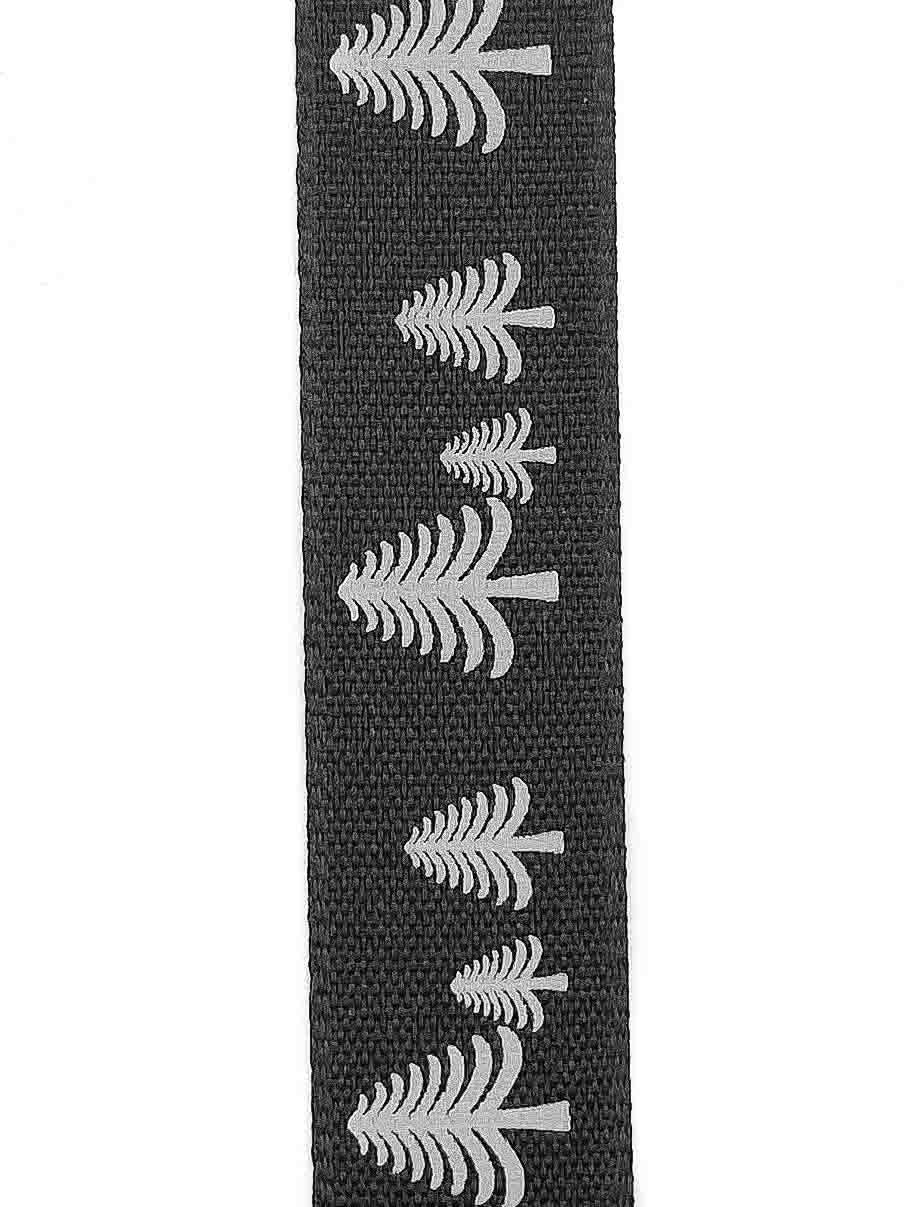 Black Festive Forest Ribbon - 15mm