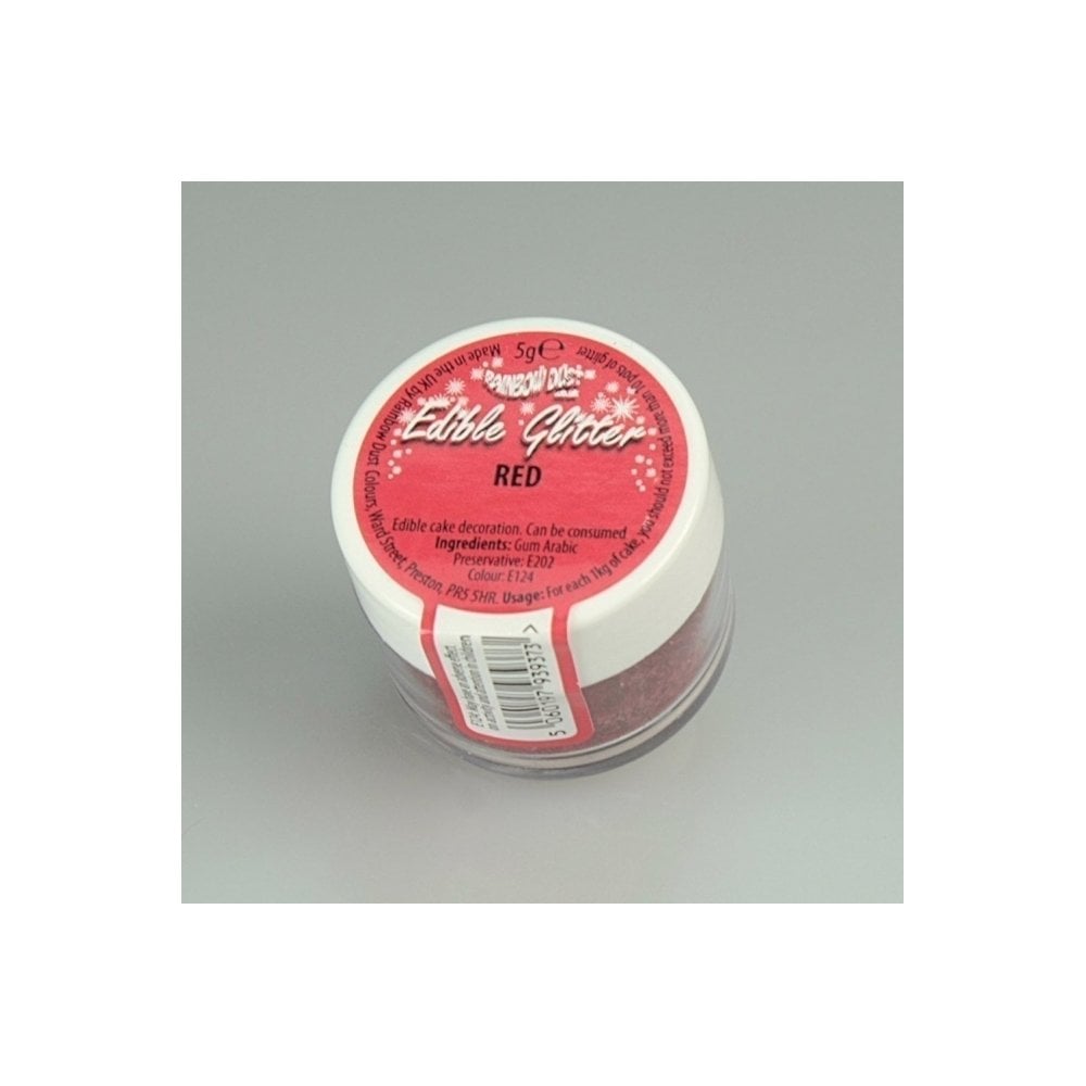 Rainbow Dust Edible Glitter Red - 5g