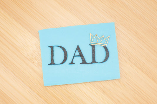 Reverse Embosser - Dad with Crown