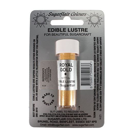 Sugarflair Edible Lustre Colour - Royal Gold