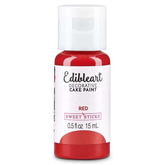 SWEET STICKS Red Matt Edible Art Paint 15ml