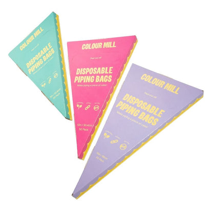 COLOUR MILL 12 Inch Disposable Piping Bags x 50