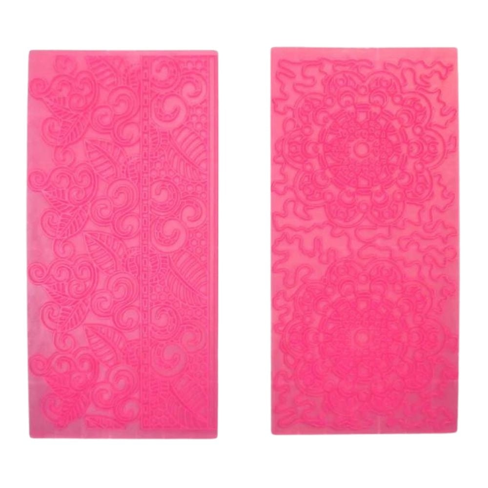 FMM Impression Mat - Set of 4 - Filigree Lace