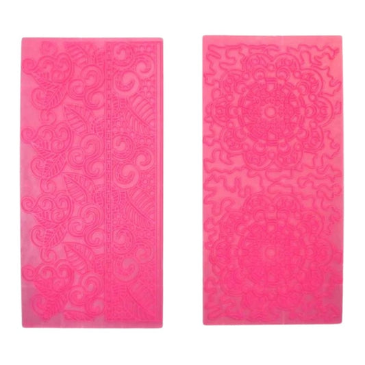 FMM Impression Mat - Set of 4 - Filigree Lace