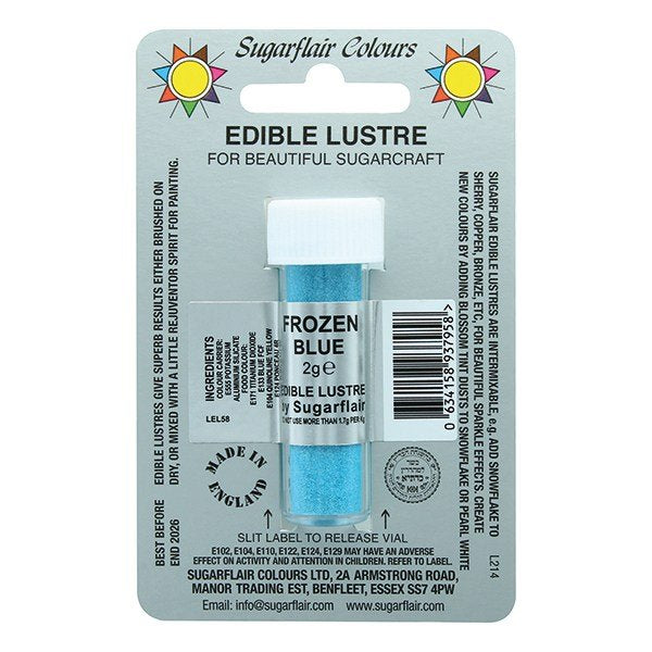 SUGARFLAIR Frozen Blue - Edible Lustre Dusting Colour 2g