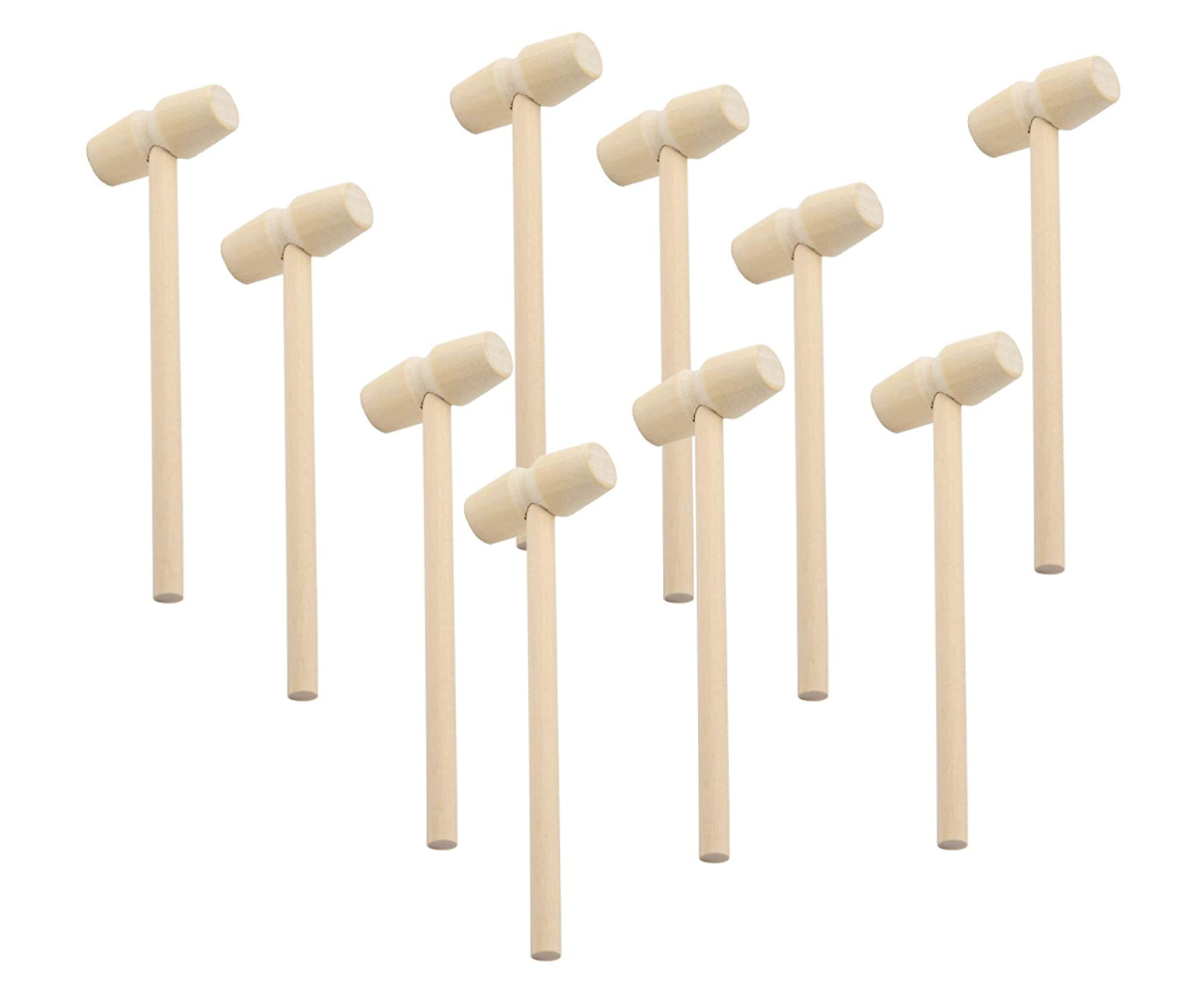 Mini Wooden Hammer/s for Large Geometric Heart Smash Breakable Box