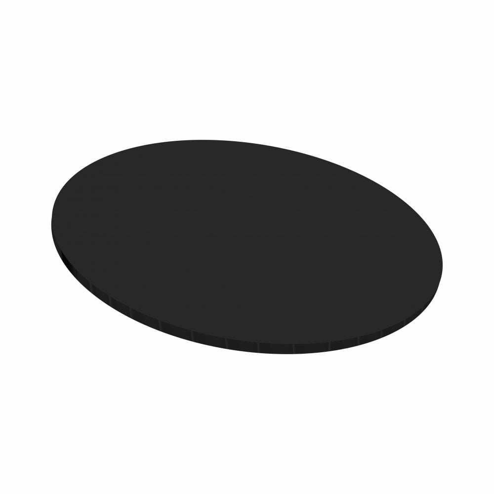 SIMPLY MAKING 5mm Black Round Matt Masonite Board - 10"