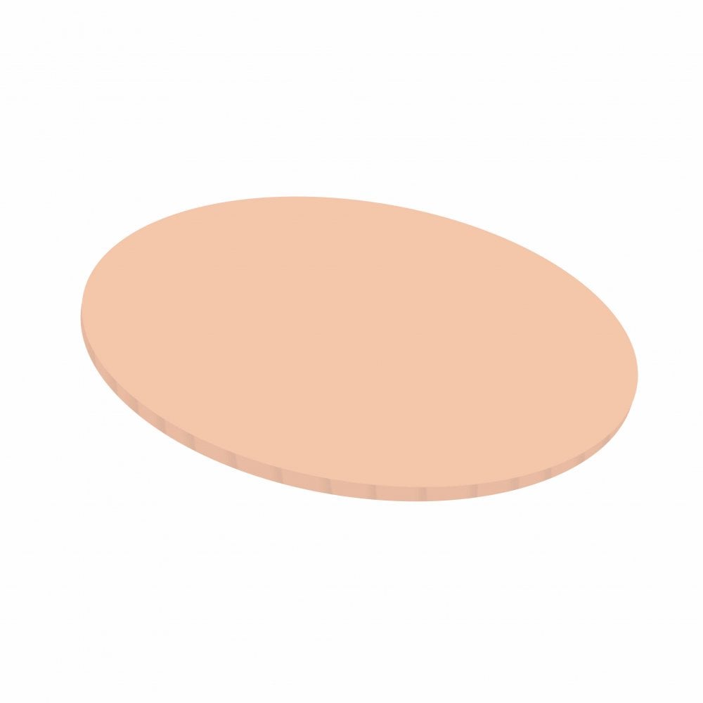 SIMPLY MAKING 5mm Pastel Orange Round Matt Masonite Board - 10"