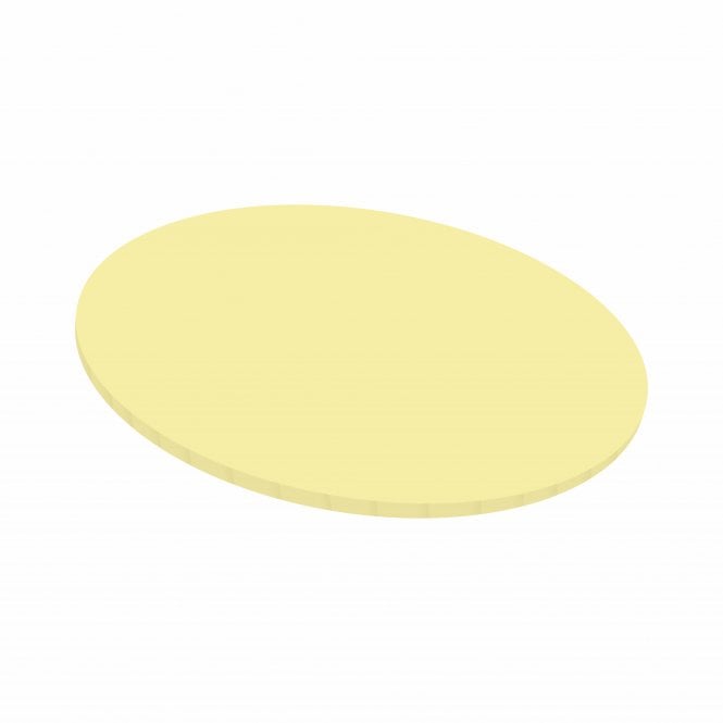 SIMPLY MAKING 5mm Pastel Yellow Round Matt Masonite Board - 10"