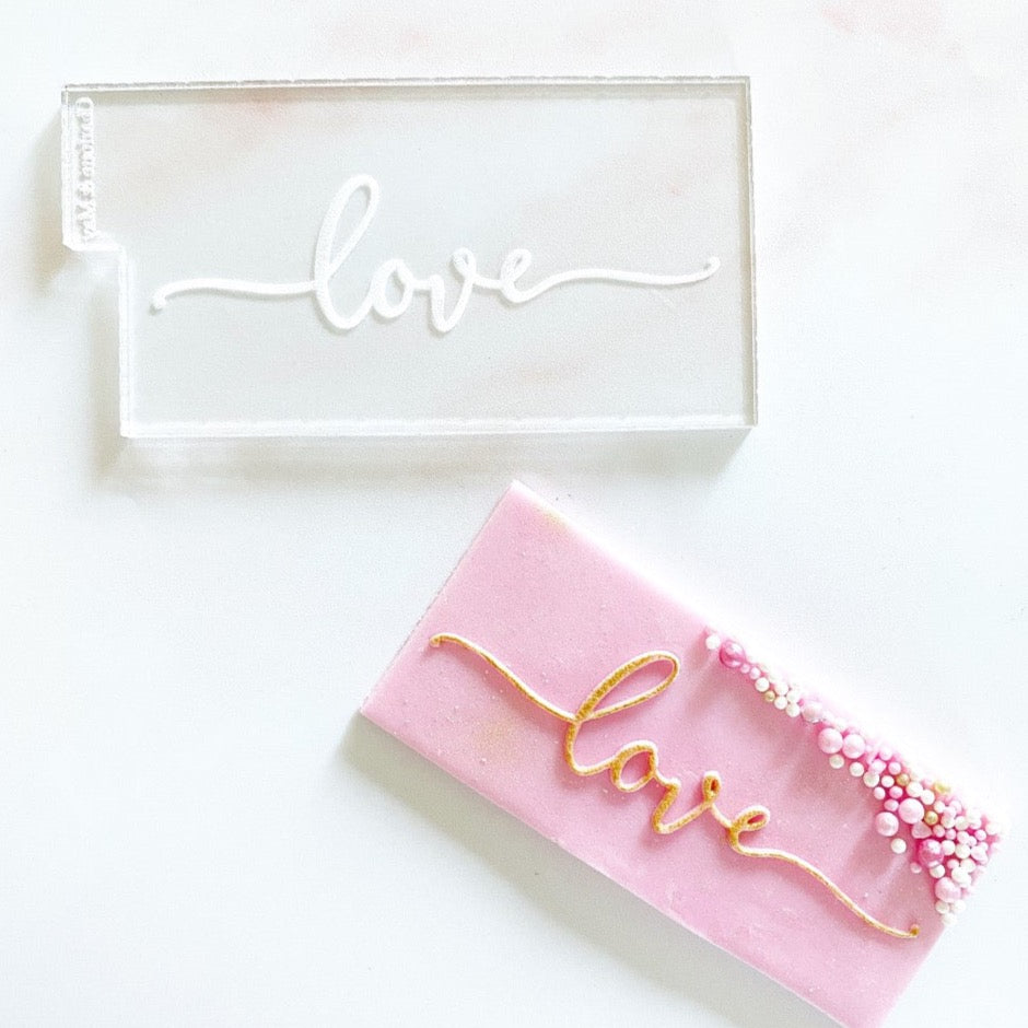 Valentines Reverse Embosser - Flowy Love