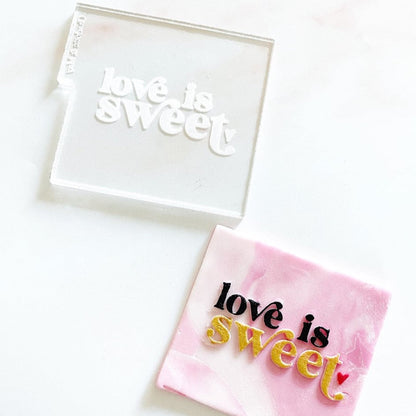 Valentines Reverse Embosser - Love is Sweet